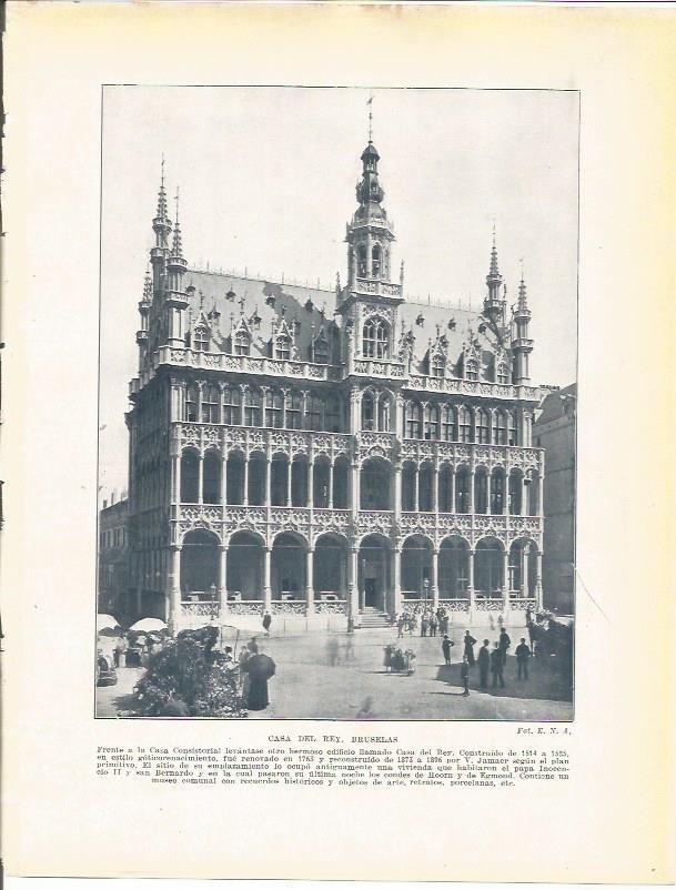 LAMINA 21034: Casa del Rey en Bruselas