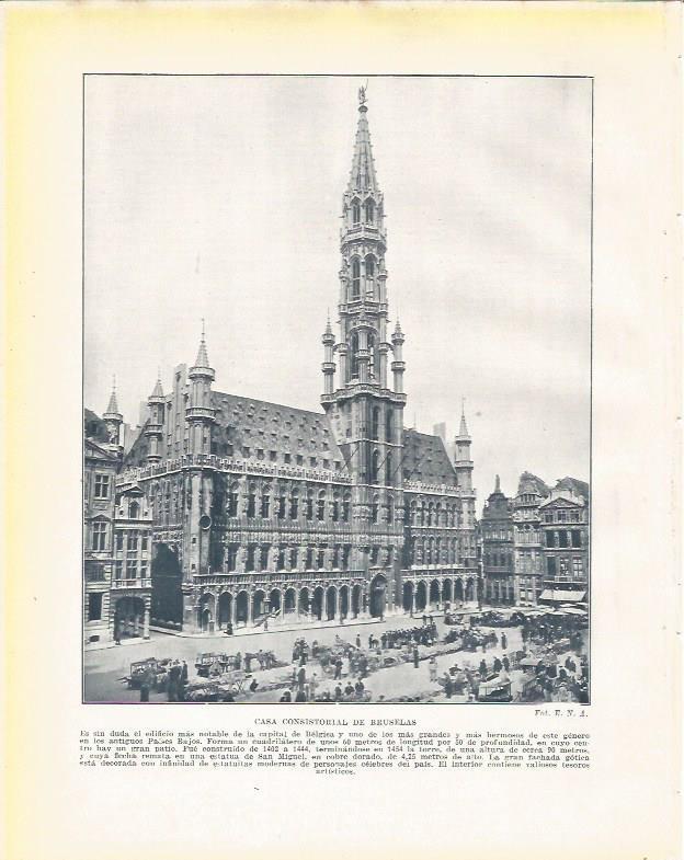 LAMINA 21033: Ayuntamiento de Bruselas