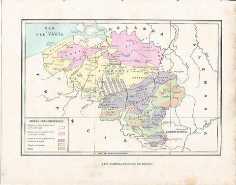 LAMINA 21029: Mapa agropecuario de Belgica