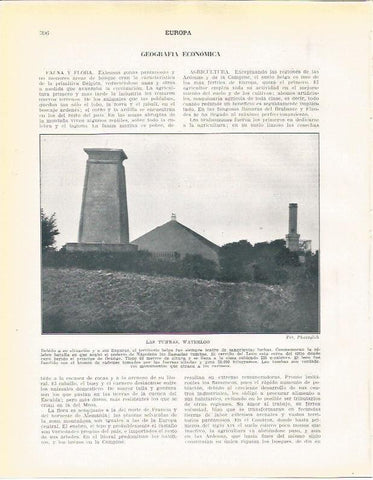 LAMINA 21027: Las Tumbas en Waterloo, Belgica
