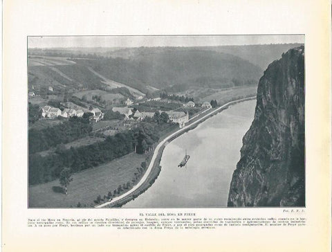 LAMINA 21024: Valle del Mosa en Freyer, Belgica