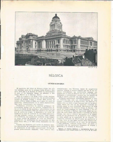 LAMINA 21023: Belgica