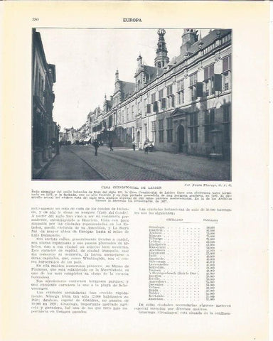 LAMINA 21019: Casa Consistorial de Leiden, Holanda