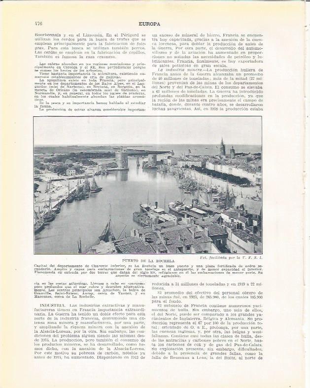 LAMINA 21071: Puerto de La Rochela, Francia