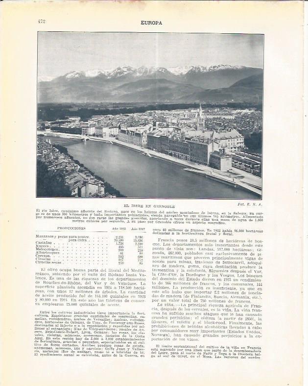 LAMINA 21068: El Isere en Grenoble, Francia
