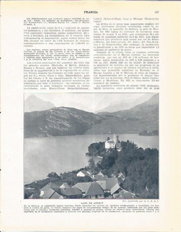 LAMINA 21066: Lago de Annecy, Francia