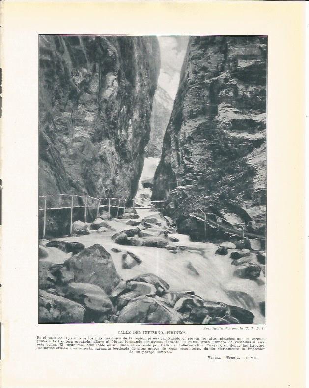 LAMINA 21065: Calle del Infierno en los Pirineos de Francia