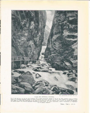 LAMINA 21065: Calle del Infierno en los Pirineos de Francia
