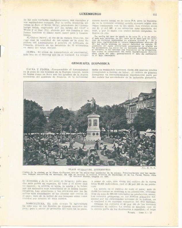LAMINA 21052: Place Guillaume de Luxemburgo