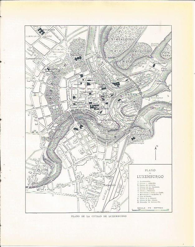 LAMINA 21051: Plano de la ciudad de Luxemburgo