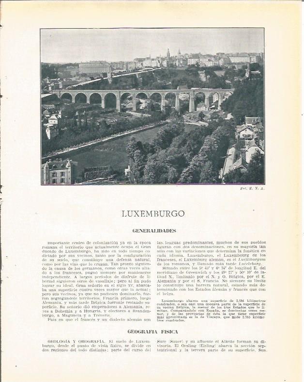 LAMINA 21050: Luxemburgo