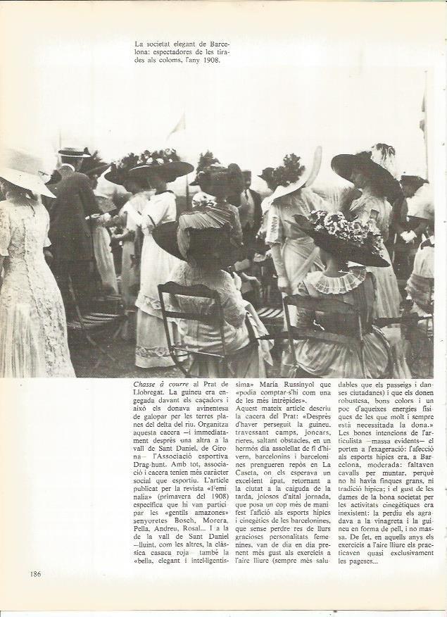 LAMINA 20746: Espectadoras en las tiradas de palomas en 1908
