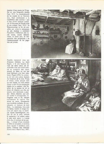 LAMINA 20745: Interior de una masia de Urgellet en 1913