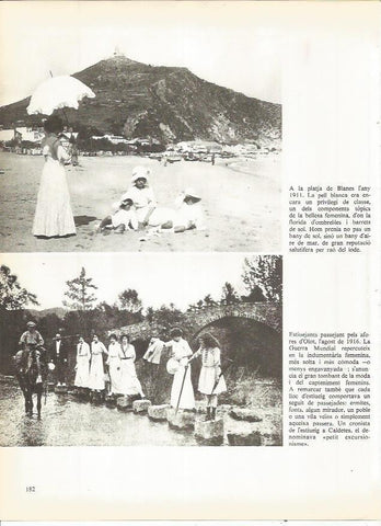 LAMINA 20744: Bañistas en Blanes en 1911