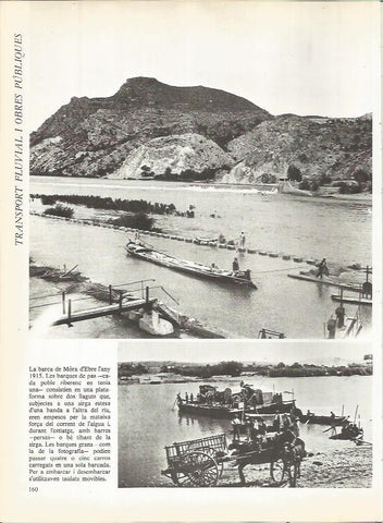 LAMINA 20736: La barca de Mora de l'Ebre en 1915