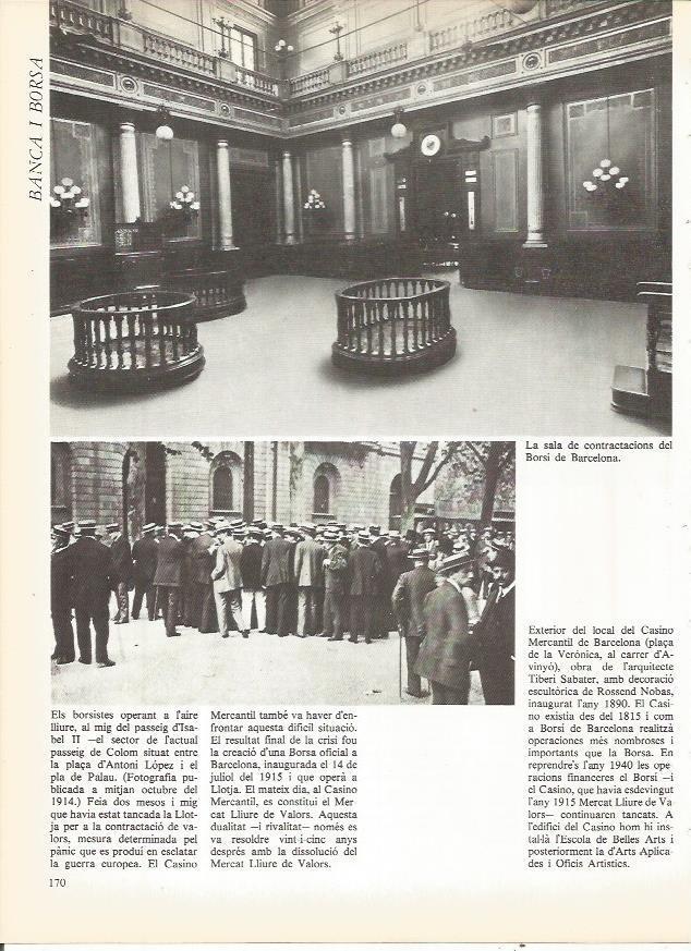 LAMINA 20741: Sala de contractaciones del Borsí de Barcelona
