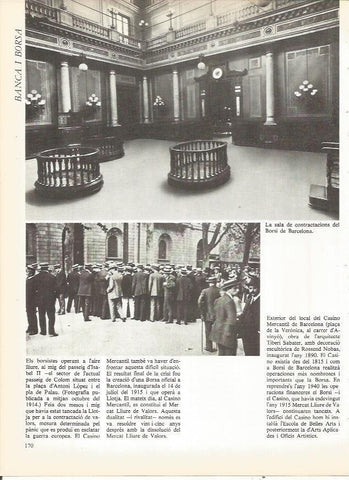 LAMINA 20741: Sala de contractaciones del Borsí de Barcelona