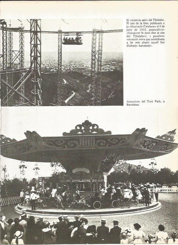 LAMINA 20757: Atracciones de El Tibidabo en Barcelona