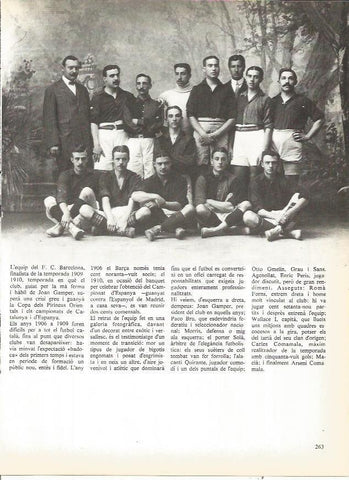 LAMINA 20782: Equipo del FC Barcelona de 1909-1910