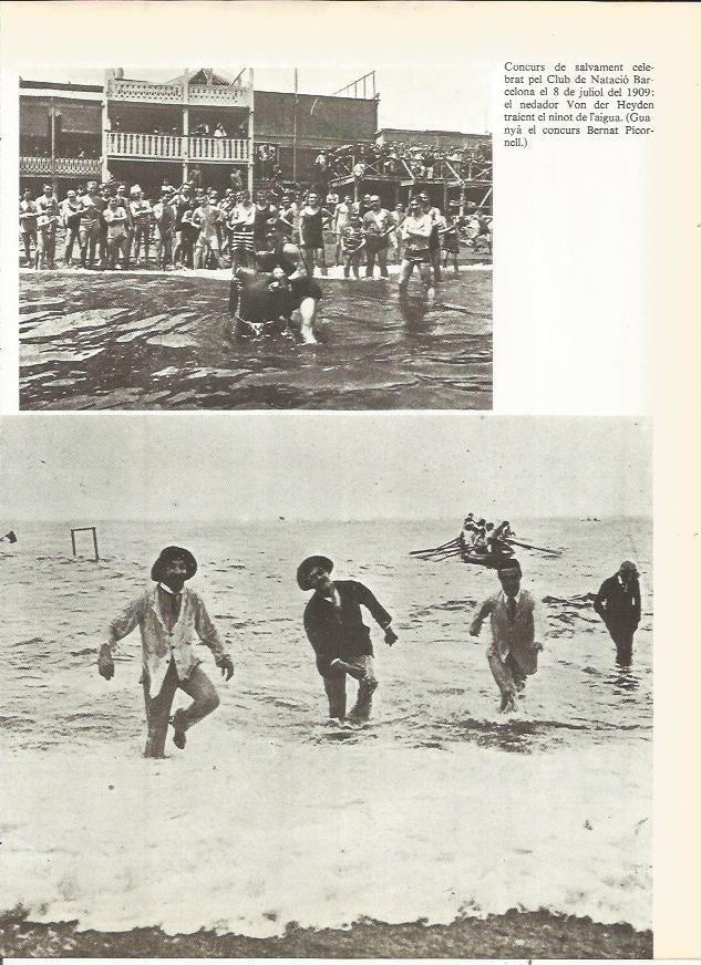 LAMINA 20774: Concurso en el Club de Natacion Barcelona en 1909