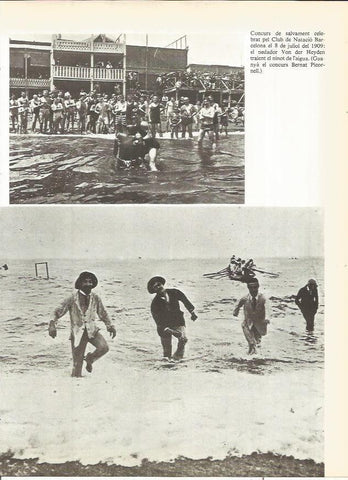 LAMINA 20774: Concurso en el Club de Natacion Barcelona en 1909