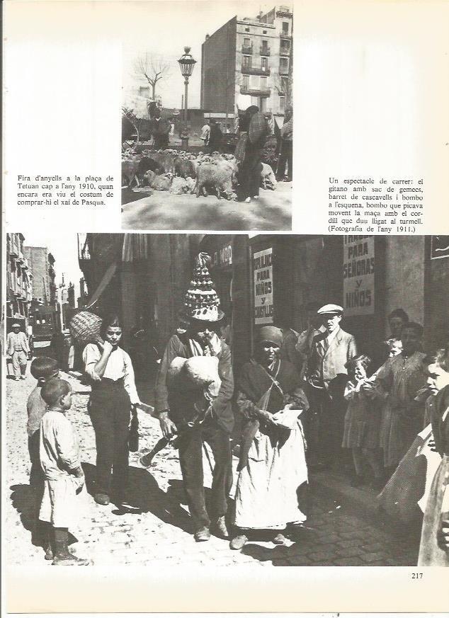 LAMINA 20762: Feria de corderos en la Plaza Tetuan de Barcelona