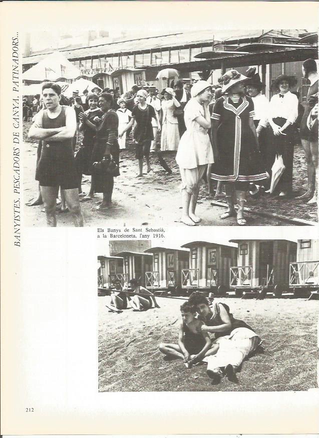 LAMINA 20759: Baños de San Sebastian de Barcelona en 1916