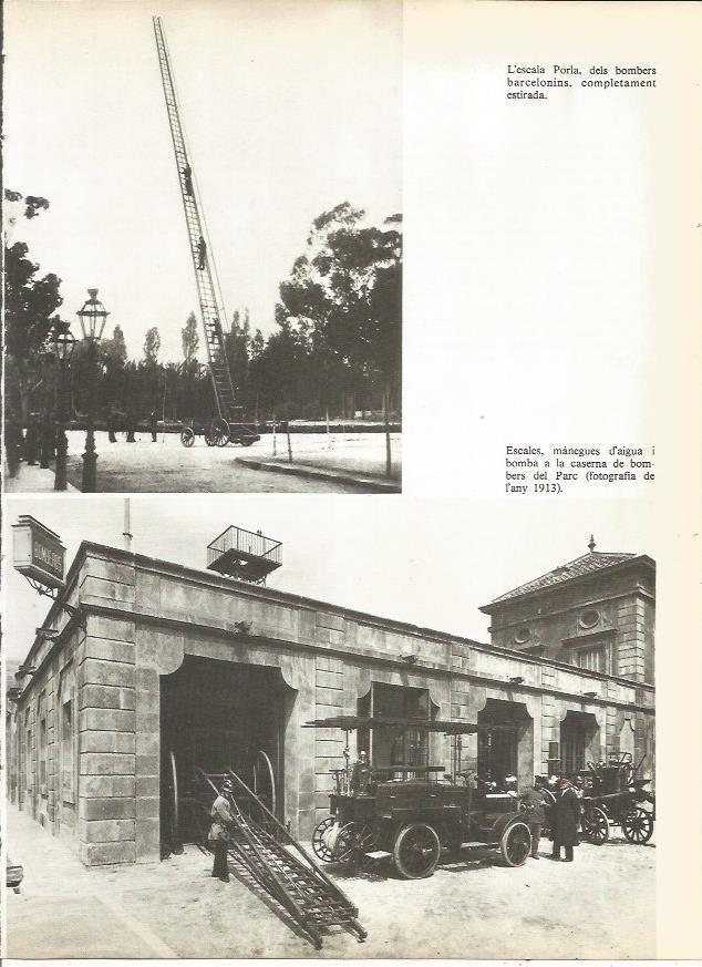 LAMINA 20696: La escalera Porla de los Bomberos de Barcelona