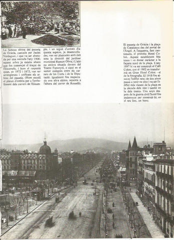 LAMINA 20681: Paseo de Gracia de Barcelona en 1918