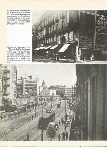 LAMINA 20680: Barraca de los memorialistas en la Virreina y la calle Pelayo de Barcelona