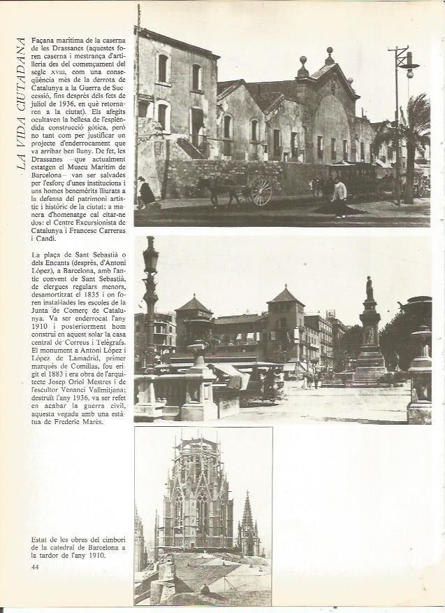 LAMINA 20679: Las Drassanes de Barcelona y Plaza de los Encants