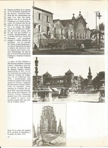LAMINA 20679: Las Drassanes de Barcelona y Plaza de los Encants