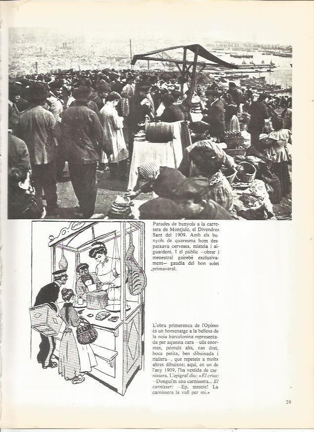 LAMINA 20673: Paradas de buñuelos en Montjuic