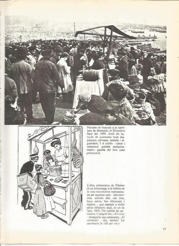LAMINA 20673: Paradas de buñuelos en Montjuic