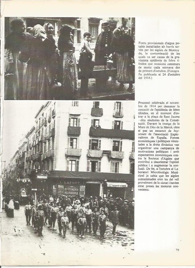 LAMINA 20697: Procesion en 1914 en Barcelona