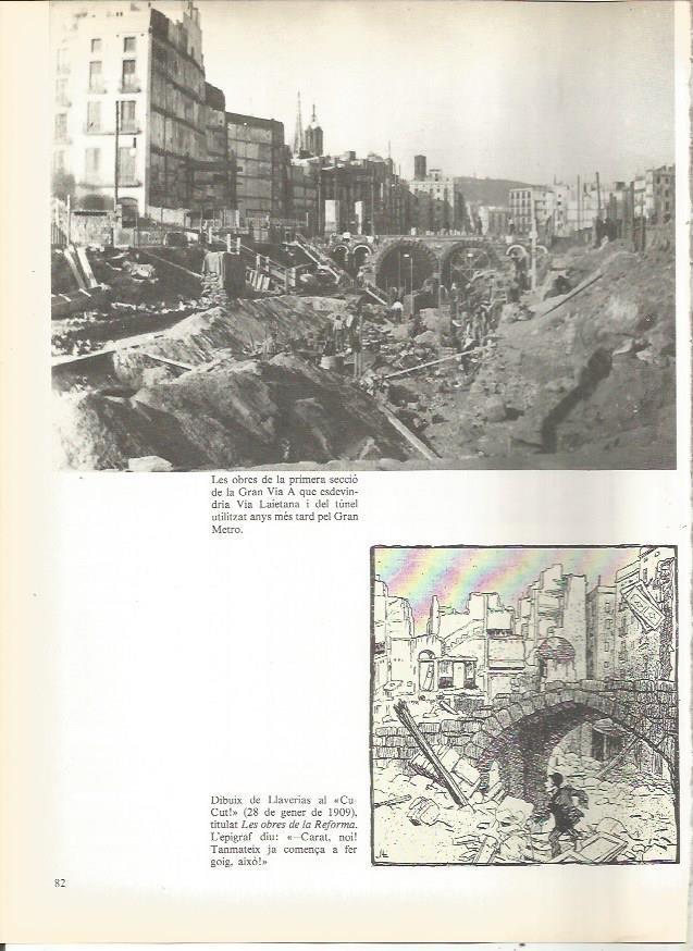 LAMINA 20698: Primeras obras de Via Laietana de Barcelona