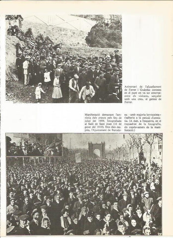LAMINA 20714: Manifestacion por la amnistia de presos en 1909