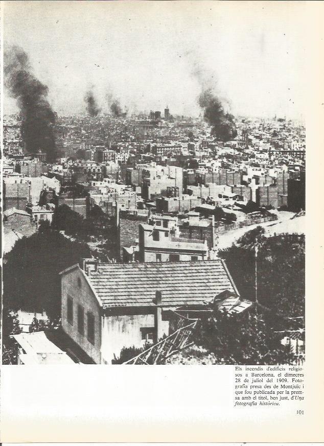 LAMINA 20708: Incendio de edificios religiosos en Barcelona en 1909