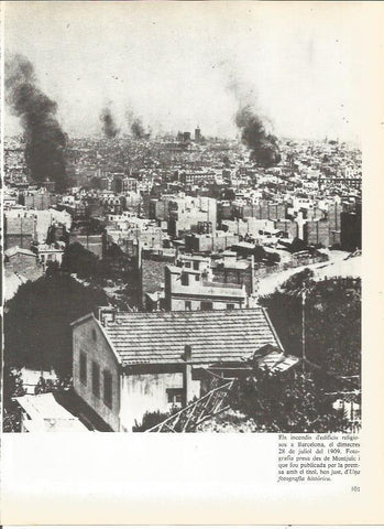LAMINA 20708: Incendio de edificios religiosos en Barcelona en 1909