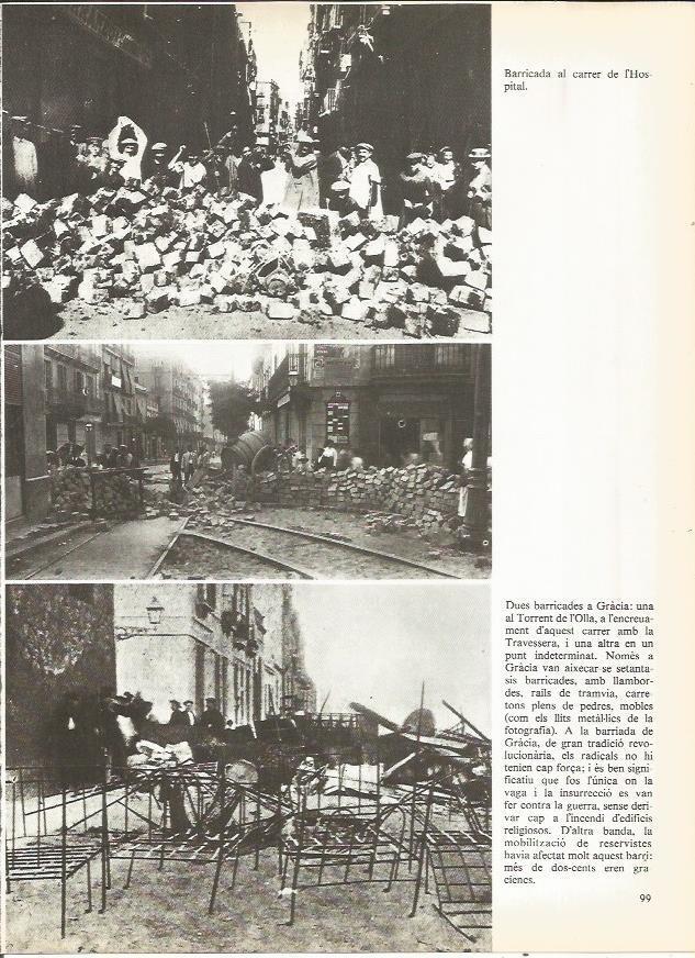 LAMINA 20707: Barricadas en Gracia, Barcelona