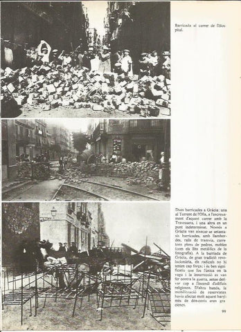 LAMINA 20707: Barricadas en Gracia, Barcelona