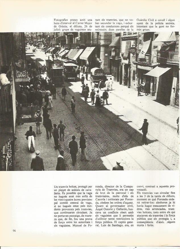 LAMINA 20705: Calle Mayor de Gracia en Barcelona 