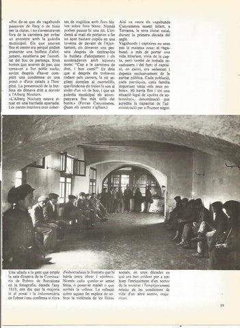 LAMINA 20702: Sala de espera de la Comisaria de Pobres de Barcelona en 1913