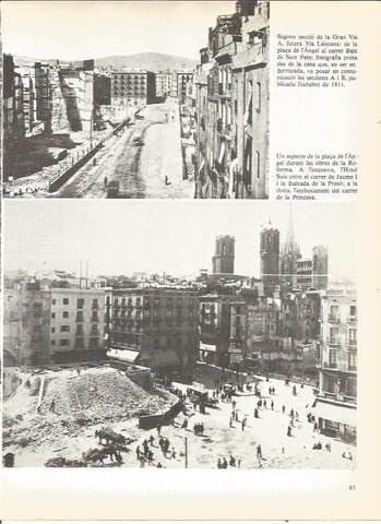 LAMINA 20699: Primeras obras en la Gran Via de Barcelona