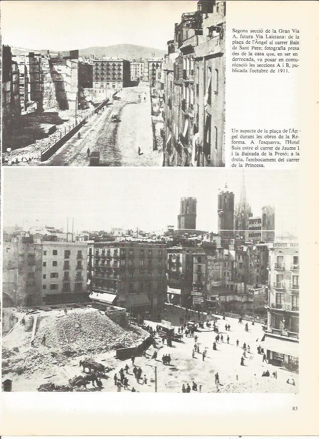 LAMINA 20699: Primeras obras en la Gran Via de Barcelona