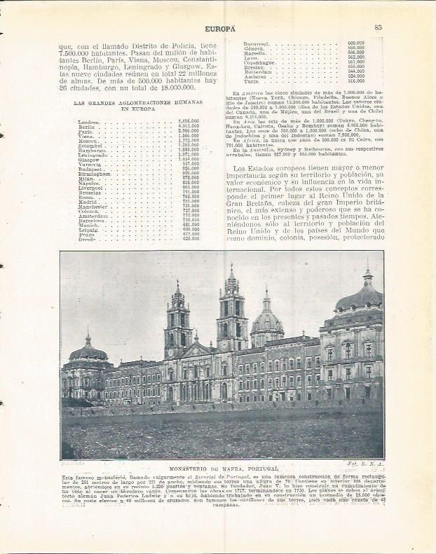LAMINA 20867: Monasterio de Mafra, Portugal