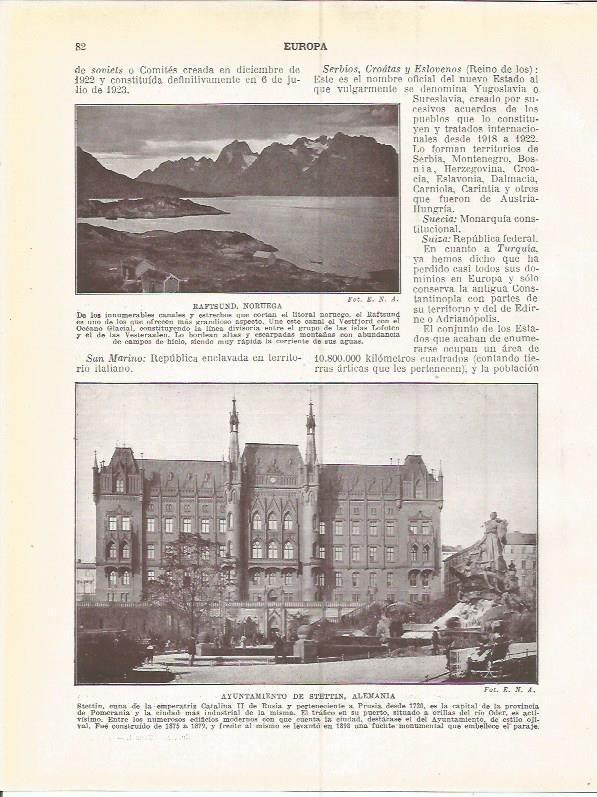 LAMINA 20865:  Ayuntamiento de Stettin, Alemania