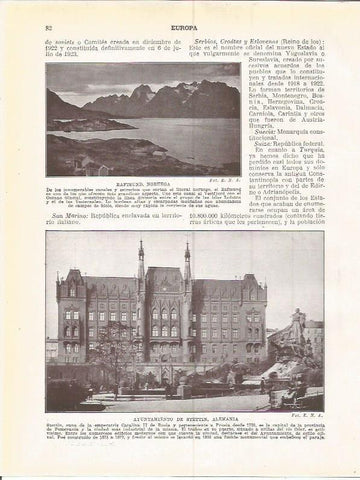 LAMINA 20865:  Ayuntamiento de Stettin, Alemania