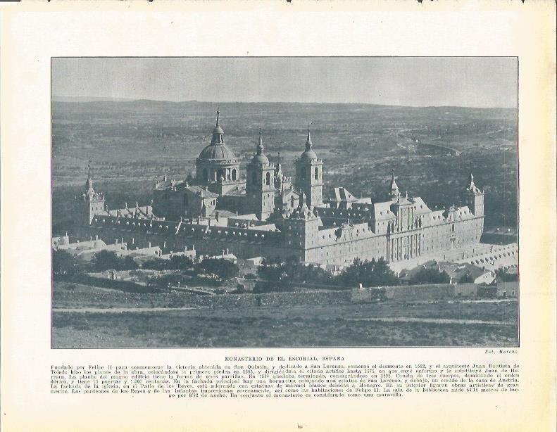 LAMINA 20861: Monasterio de El Escorial, Madrid
