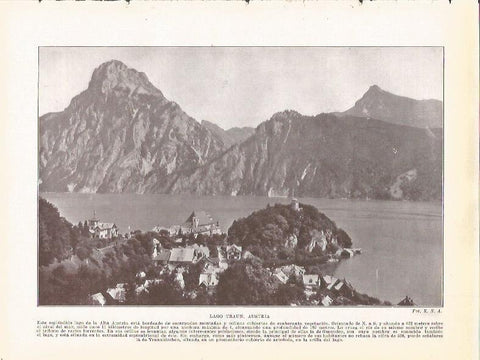 LAMINA 20852: Lago Traun, Austria